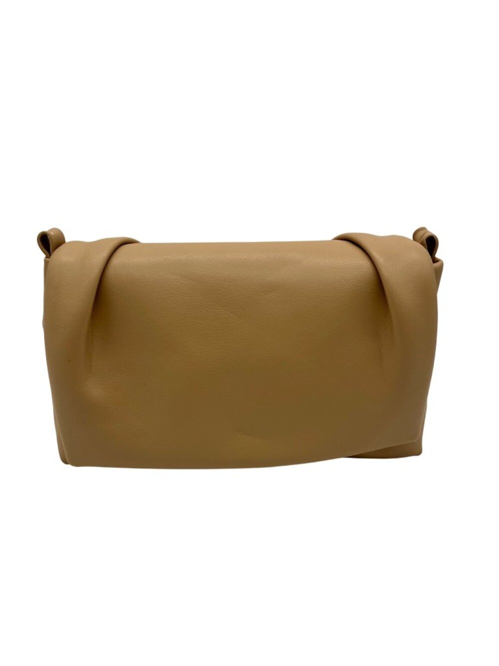 MMS Beige Leather Crossbody Bag